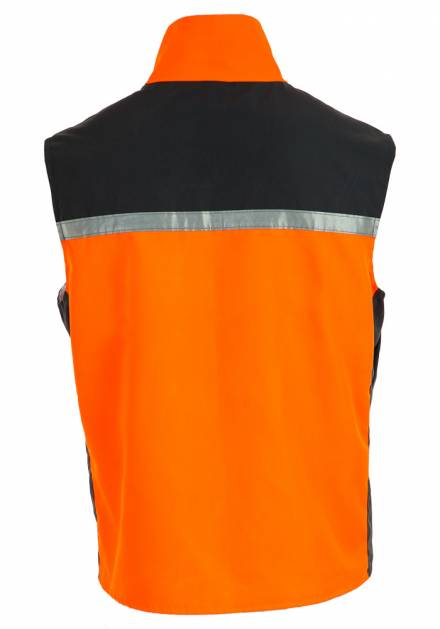 Chaleco geólogo bicolor gris naranjo antiácido