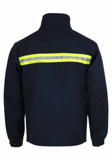 Chaqueta ignífuga azul forro interior Cat.2