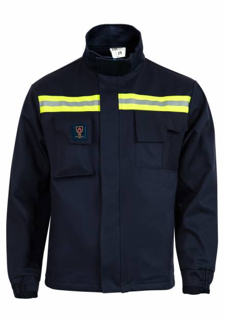 Chaqueta ignífuga azul forro interior Cat.2
